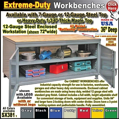 SX381 * Extreme-Duty Workbenches