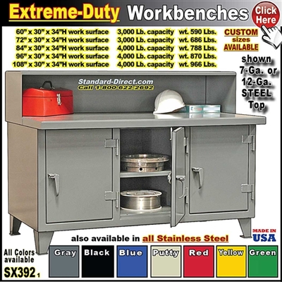 SX392 * Extreme-Duty Workbenches