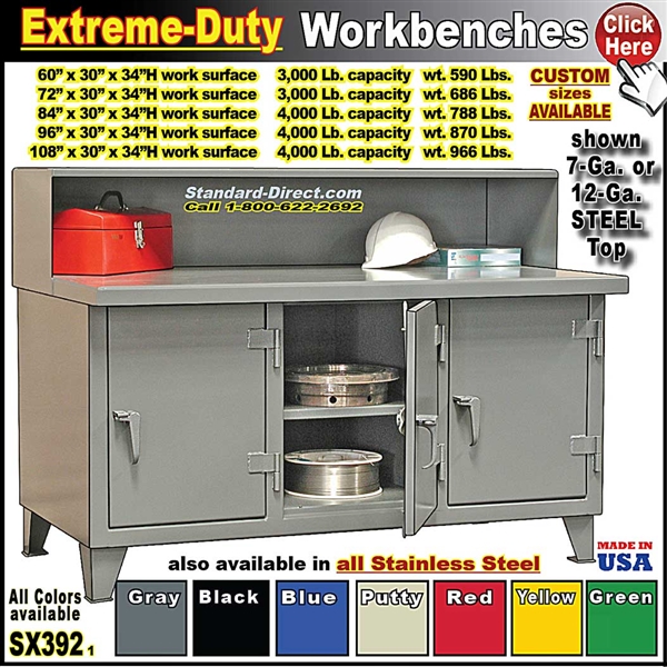 SX392 * Extreme-Duty Workbenches