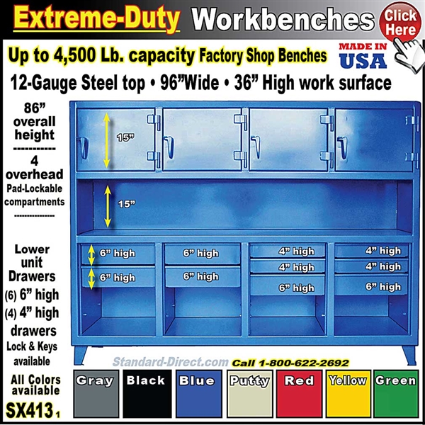 SX413 * Extreme-Duty Workbenches