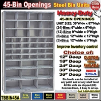 TBBIN45A * 45-BIN Steel Shelving Bin Unit