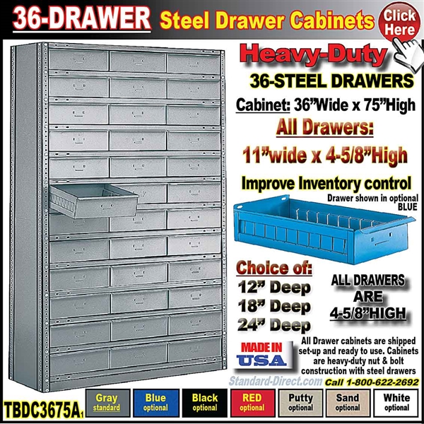 TBDC3675A * 36-DRAWER CABINET