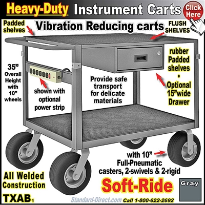 TXAB * 2-Shelf Instrument Carts