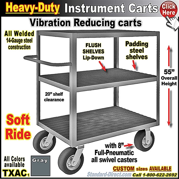 TXAC * 3-Shelf Instrument Carts