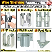 WSACA * ACCESSORIES for Wire Shelving
