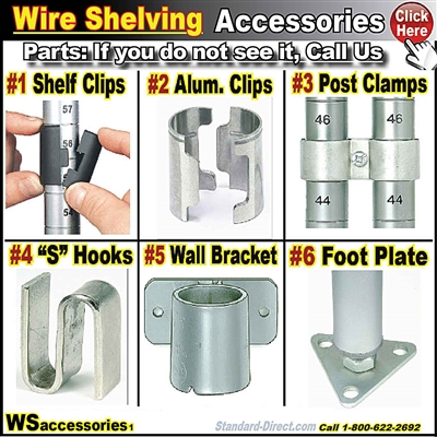 WSACA * ACCESSORIES for Wire Shelving