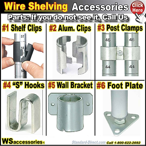 WSACA * ACCESSORIES for Wire Shelving