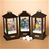 GERSON 15" B/O OPERATED LIGHTED MUSICAL HOUSE SCENES (SET OF 3)