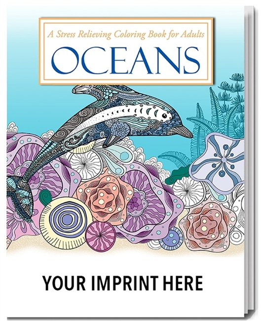 Oceans Stress Relieving Coloring Book