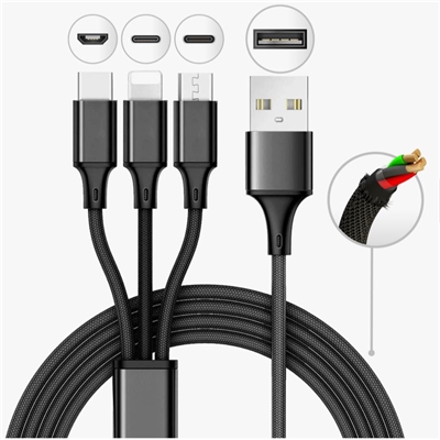 10 Foot Multi-end Charging Cable