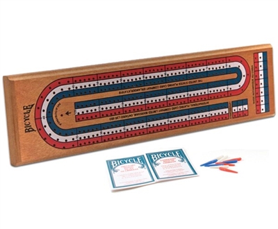 Cribbage Board with Deck of Cards