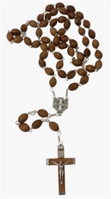 Olive Wood Rosary w/Crucifix by Earthwood