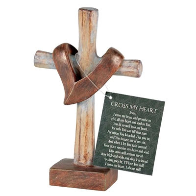 Tabletop Cross - Jesus I Cross My Heart