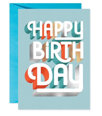 Birthday Card - Lettered