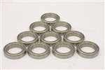 10 Bearing 1.5x4x2 Metal Shielded Miniature Ball Bearings