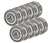 10 Bearing 4x8 Shielded 4x8x3 Miniature Ball Bearings