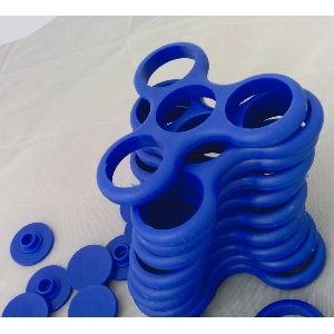 Fidget Hand Spinners Blue Frame 2 caps