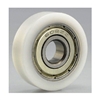 10mm Bore Bearing with 36mm White Plastic Tire 10x36x10.5mm