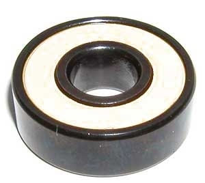 16 Roller Skate Black Bearings with Bronze Cage and white Seals 8x22x7 mm