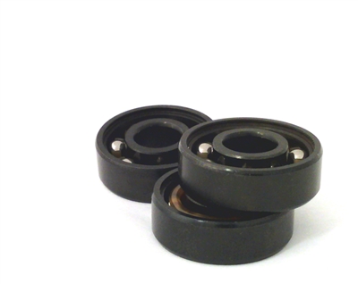 16  608B inline Roller Skate Black Open Bearings with Nylon Cage 8x22x7mm