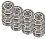 16 stainless steel inline/Rollerblade Skate Bearing 8mm Bore Shielded