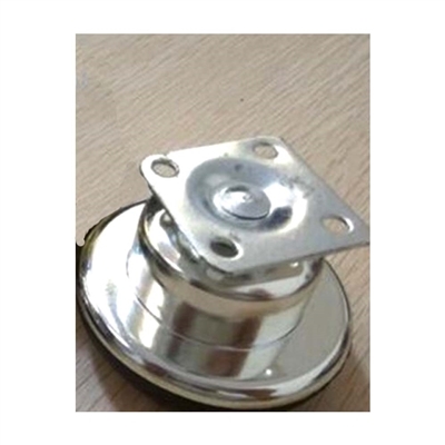 2.5" Inch  Flat Metal  Caster Wheel Bearing with Chrome  plating with 75lb Load Rating
