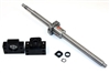 61" inch Travel Stroke 20mm with 10mm pitch Anit-Backlash Ballscrew set with Nut and Bearing Supports