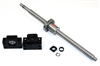 61" inch Travel Stroke 20mm with 20mm pitch Anit-Backlash Ballscrew set with Nut and Bearing Supports