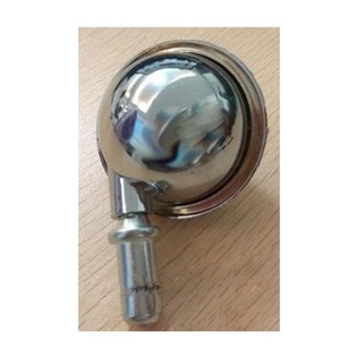 2"  inch Shepherd Round ball Metal Tread with Chrome Plating Caster