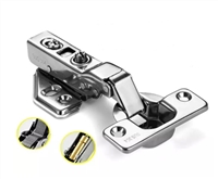 1 3/8" Inch Stainless Steel Smooth half overlay Hydraulic Hinge