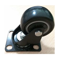 2"Inch Heavy Duty Black Swivel Caster Wheel with 220lbs Load Rating