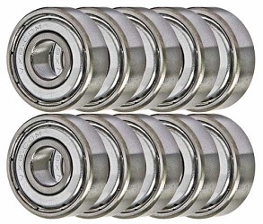 38KDD-10 Ball Bearings 8x22x7 Miniature Bearing Pack of 10