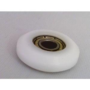 5mm Bore Bearing with 22mm White Plastic Tire 5x22x7mm