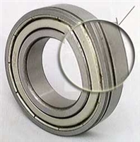6007ZZN Shielded Bearing with snap ring groove 35x62x14