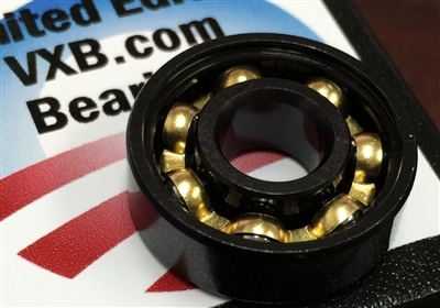 608 Black Ball Bearing with Bronze Cage 608 â€‹8x22x7mm