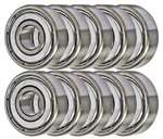 608ZZ Shielded 8x22x7 Miniature Bearing Pack of 10