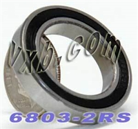 6803-2RS 17x26x5 Sealed Bearing Pack of 10