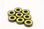 8 Sealed Skateboard Bearing Black Ball Bearings