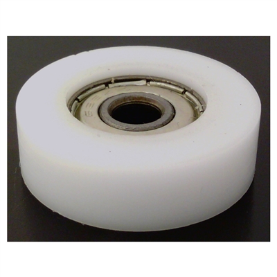 8mm Bore Bearing with 35mm White Plastic Tire 8x35x9mm