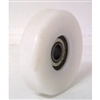 8mm Bore Bearing with 50mm White Plastic Tire 8x50x12mm
