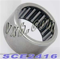 BA2416ZOH Shell Type Needle Bearing 1 1/2"x1 7/8"x1" Inch
