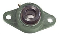 9/16" Inch  HCFL202- 9  2 Bolts Flanged Cast Housing Mounted Bearing with Eccentric Collar Lock