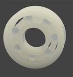 Plastic Bearing Glass Balls 1/2 x 1 1/8 x 5/16 inch Ball Bearings