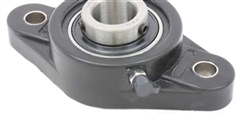 UCNFL202 15mm Bearing Flanged Cast Housing 2 Bolt Mounted Bearings