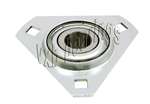 FHSPFTZ207-22 Flange 3 Bolt Triangle 1 3/8" Inch Bearing