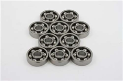 7x17x5 Stainless Steel Open Miniature Bearing Pack of 10