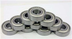 10 Slot Car Unflanged Shielded Bearing 3/32"x3/16" inch Bearings
