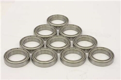 SR6ZZ 3/8"x7/8"x9/32" inch Stainless Steel Shielded Bearings Pack of 10