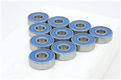S607-2RS 7x19x6 Stainless Steel Sealed Miniature Bearings Pack of 10