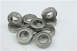 2.5x6x2.6 Stainless Steel Shielded Miniature Bearing Pack of 10